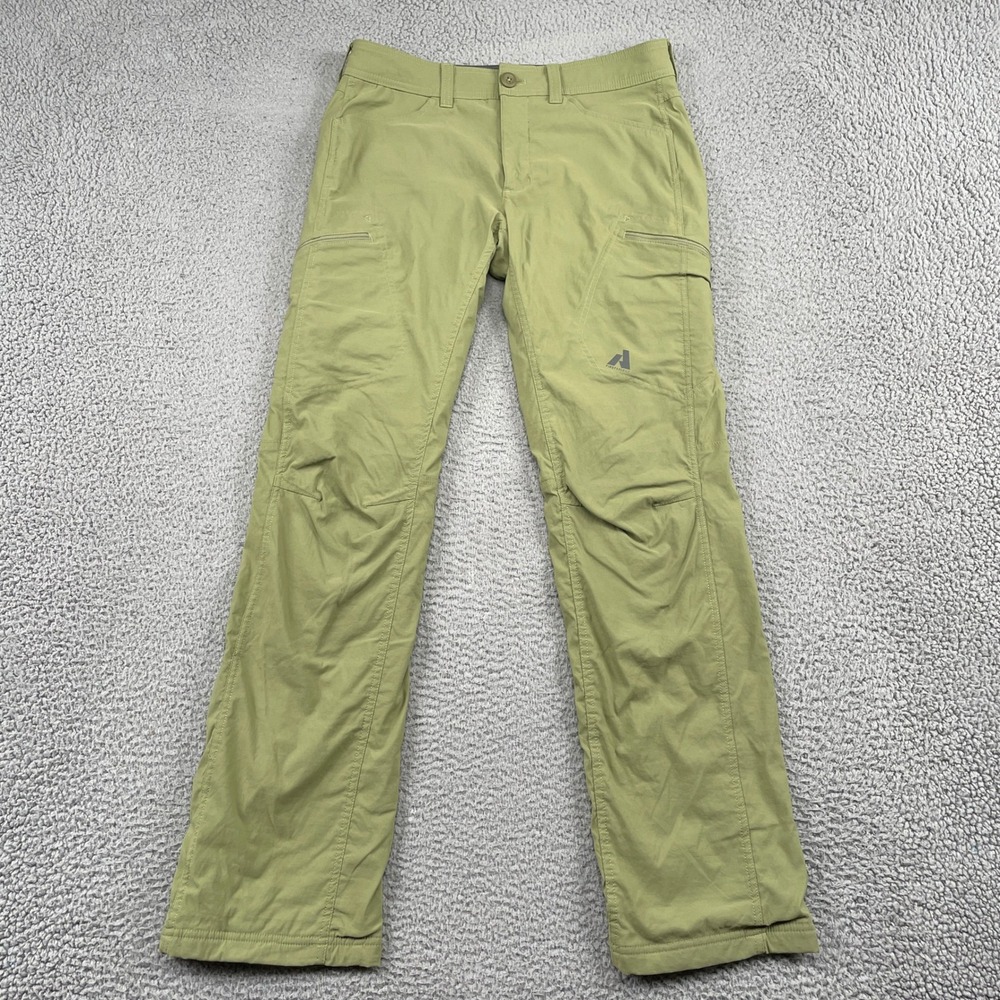 Eddie Bauer Pants Mens 32x34 Green First Ascent Guide Fleece Lined Hiking Cargo